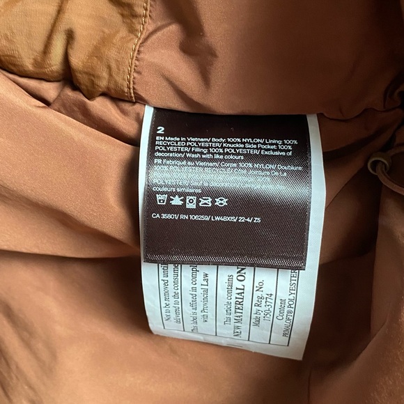 Lululemon Always Effortless Insulated Jacket size 2 brown color - Picture 6 of 6